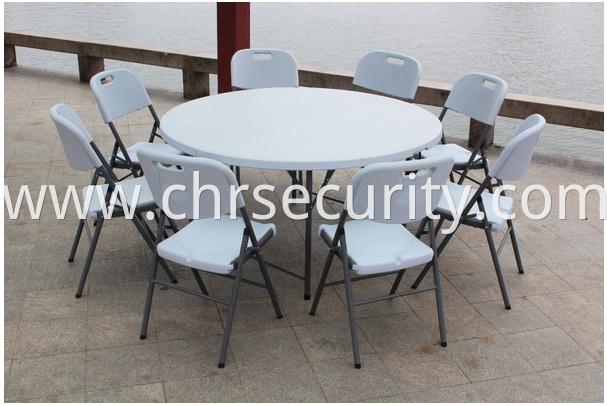 folding round picnic tables and chairs